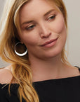 Refined Crescent Hoop | Silver