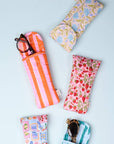 Puffy Sunglasses Case: Sicily Stripes Pink