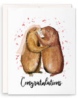 Prairie Dog Couple - Funny Wedding Card