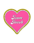 Team Jacob Heart Sticker