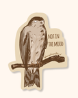 Grumpy Hawk Sticker