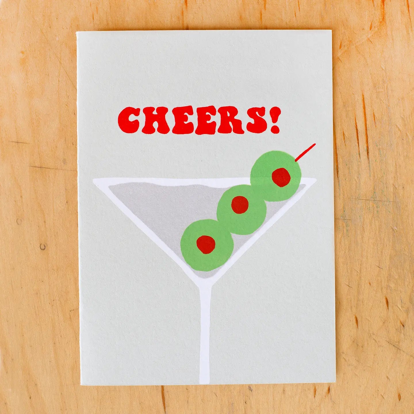Cheers Martini - Greeting Card