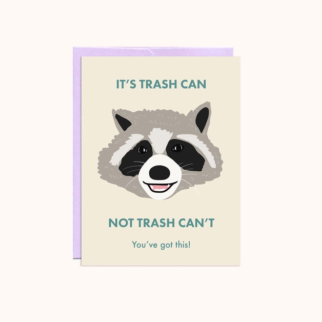 Trash Can - Greeting Card
