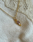 Lūma Necklace | Cranberry Quartz