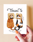 Wedding Toast Cats - Funny Wedding Card