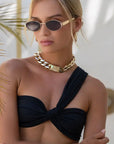 Soho Sunnies: Gold/Brown