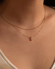Cherry Necklace | 14k Gold