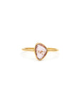 Rosecut Pink Sapphire Ring | 10k Gold