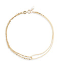 Double Box Shimmer Chain Bracelet