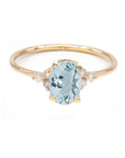 Gemstone Diamond Cluster Ring