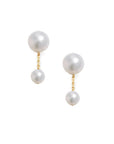 Short Pearl Duo Drop Earrings