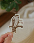 Grumpy Hawk Sticker