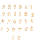 Script Letter Charm