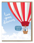 Live Your Dreams Penguin Card