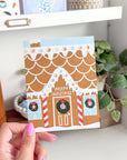 Merry Christmas Gingerbread House | Greeting Card