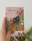 Thank You Flower Kitty Card