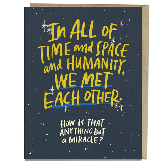Time and Space - Greeting Card