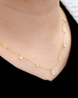 CZ Floating Drop Necklace