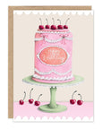 Cherry Cake Birthday Card
