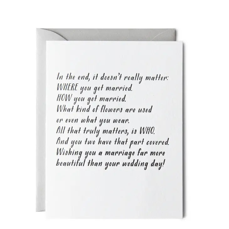 It Doesn&#39;t Matter Where - Greeting Card