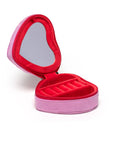Velvet Jewelry Organizer - Heart Shaped w/ Bow
