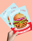 Cheese Burger Birthday Card | Greeting Card