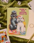 Hot Duo Poodles | Greeting Card