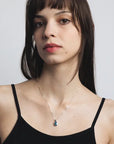 Freya Necklace | Blue Topaz and Sterling Silver