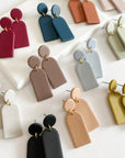 Dome Drop Earrings (Various Colours)