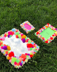 Silver Lining Handmade | Large Pompom Mirror: Multi