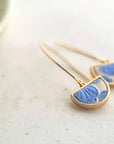 Semi-Circle Pendant Earrings