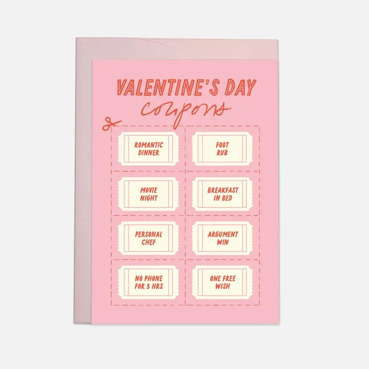 V-Day Coupons - Greeting Card