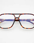 Billie Blue Light Glasses: Amber Tortoise