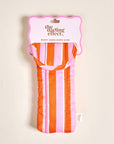 Puffy Sunglasses Case: Sicily Stripes Pink