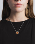Imogen Necklace in Sunstone and Sterling Silver