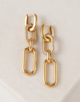 Solana Paperclip Triple Drop Hoops