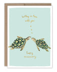 Turtley In Love Anniversary Card
