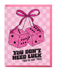 Fuzzy Dice | Greeting Card