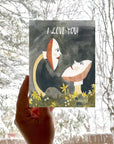 I Love You Mushroom Card