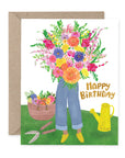 Big Bunch of Garden Flowers | Greeting Card