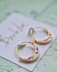 Half-Moon Earrings: Confetti