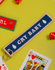 Cry Baby Embroidered Keychain
