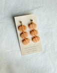 Pumpkin Dangle Clay Earrings | B