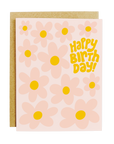 Funky Floral Birthday Card