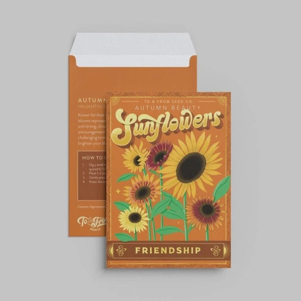 Sunflower Seed Packet: Friendship