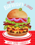 Cheese Burger Birthday Card | Greeting Card