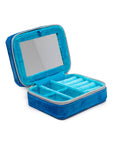 Velvet Jewelry Organizer - Sardine Can - Blue