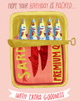Packed Sardine Tin | Greeting Card