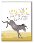 Kick Ass Graduation Card