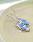 Ellipse Pendant Hoop Earrings